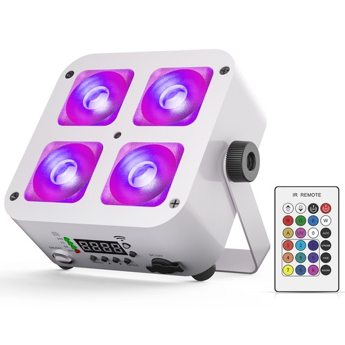 Ricaricabile 4led par luci - ricaricabile,