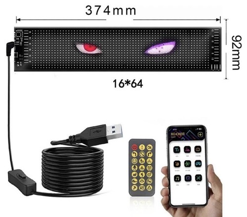 Scrolling rgb led car window - scrolling,