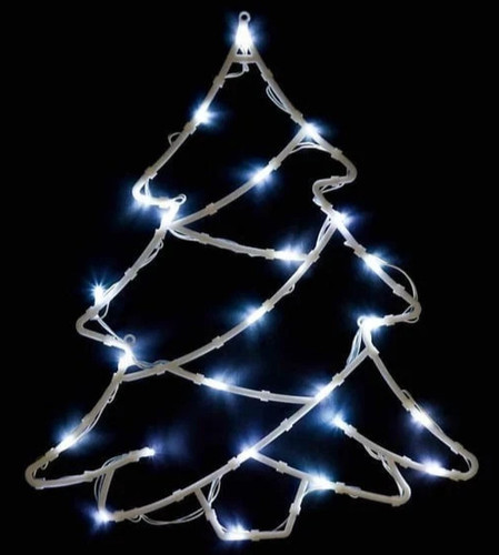 Albero led natale finestra - albero,