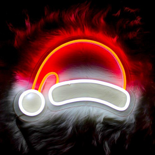 Led christmas hat neon - neon, light