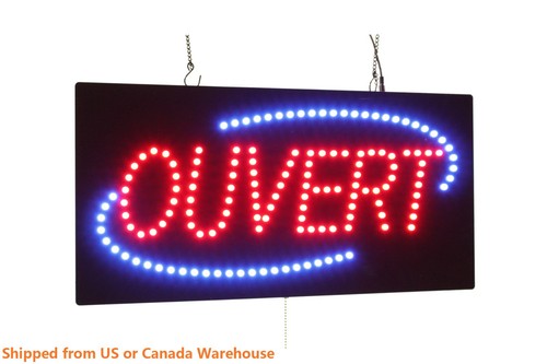 Insegna ouvert neon - insegna,