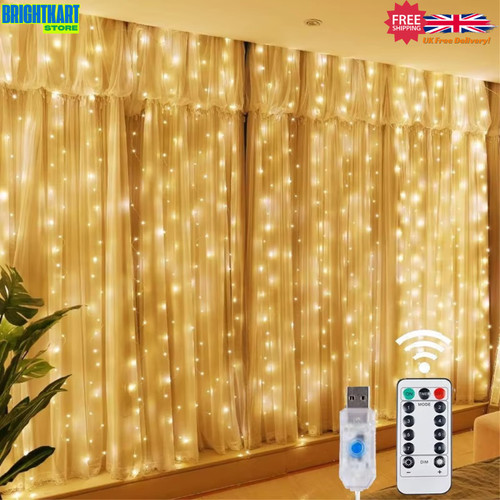 Tenda led 3mx3m stringa fata - 3mx3m,