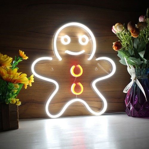 Christmas gingerbread man led - gingerbread,